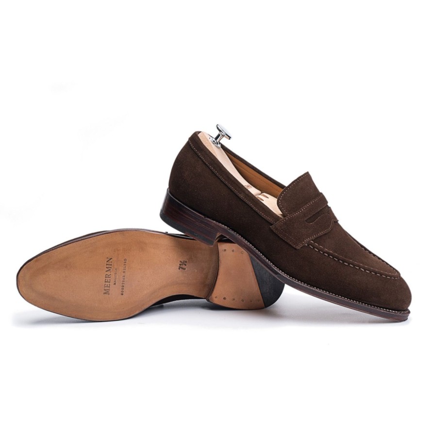 Meermin 101484 - Brown Suede - E | Men Loafers