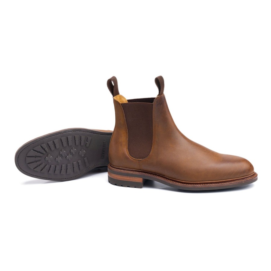 Meermin 116080 - Tobacco Waxy Shell Cordovan - E (Ultraflex System) | Men Shell Cordovan