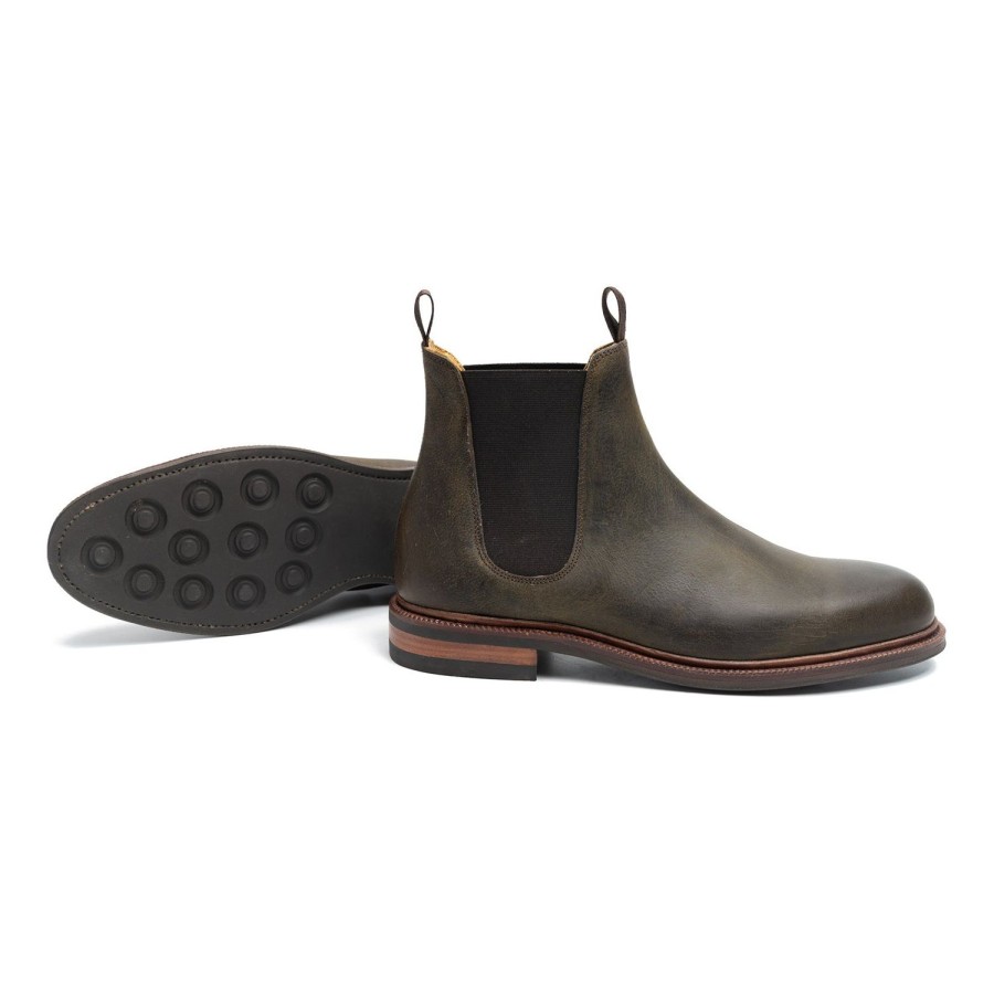 Meermin 101052 - Caper Green Waxy Kudu - E | Men Boots