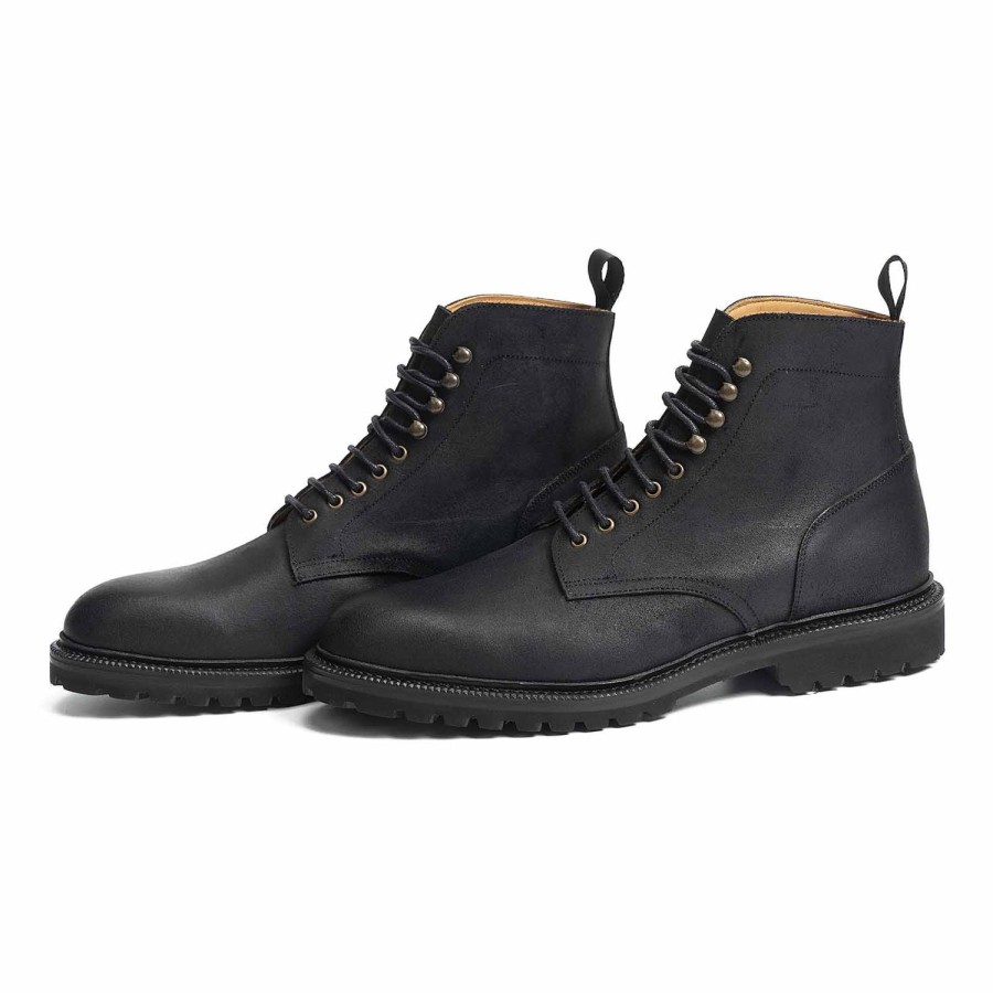 Meermin 516211 - Black Waxy Commander - E (Ultraflex System) | Men Boots