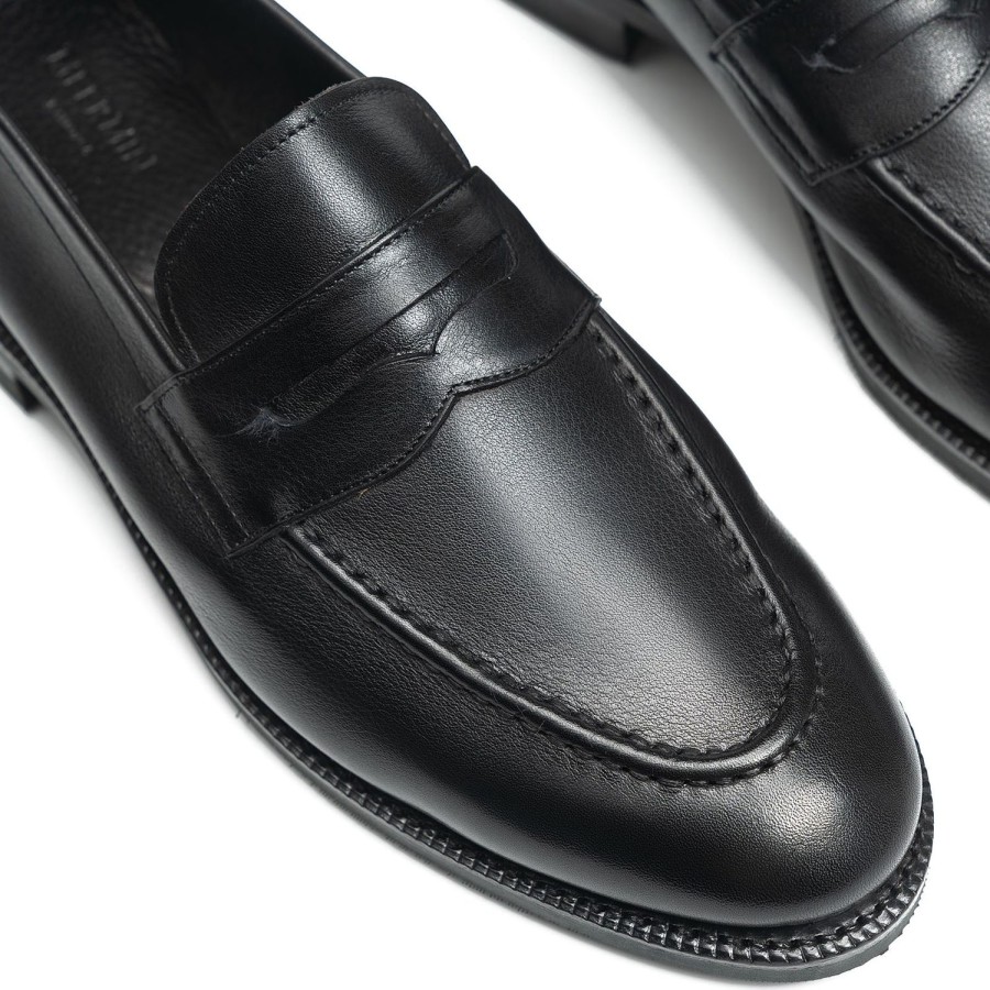 Meermin 514511 - Black Softcalf - E | Men Loafers