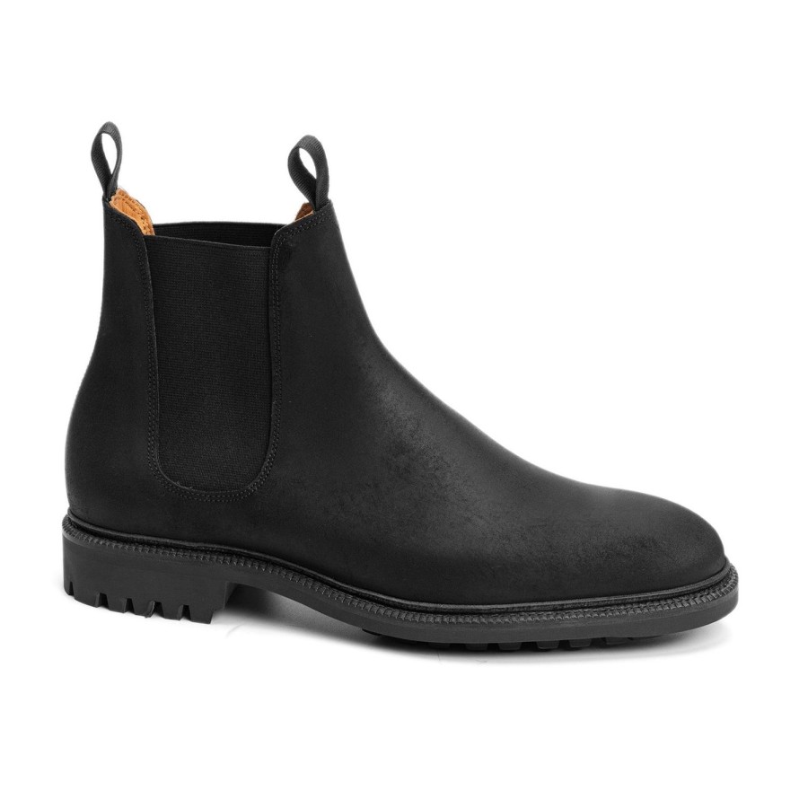 Meermin 516054 - Black Waxy Commander - E (Ultraflex System) | Men Boots