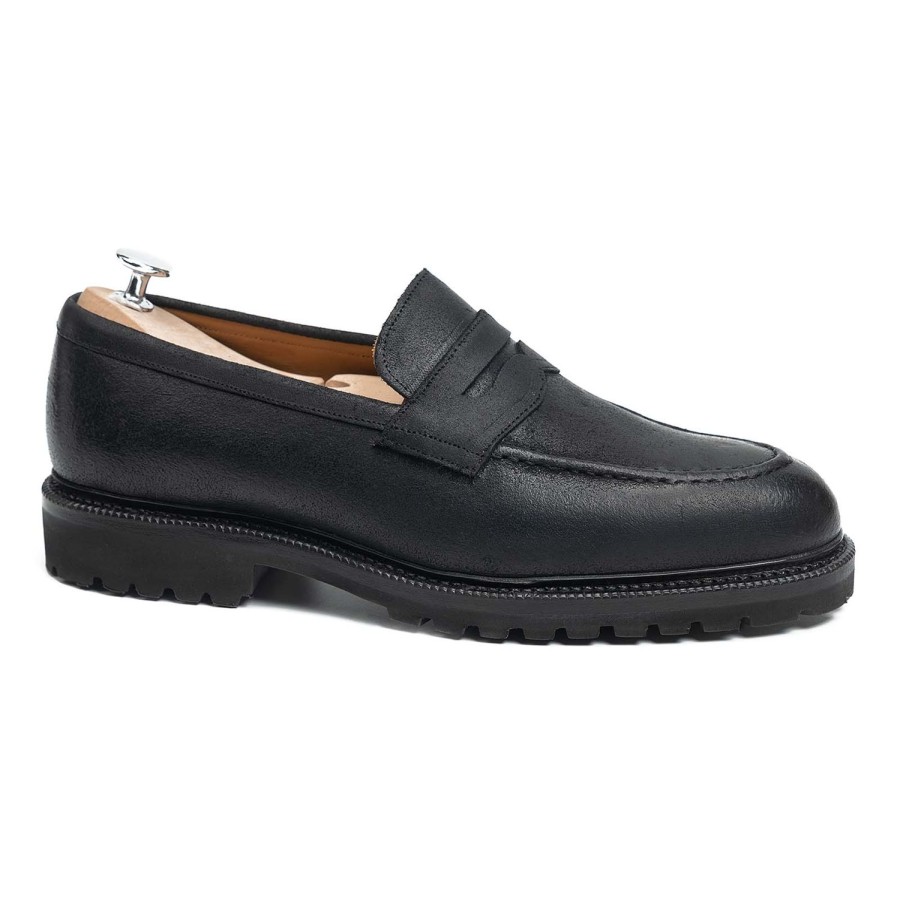 Meermin 116384 - Black Waxy Commander - E (Ultraflex System) | Men Loafers