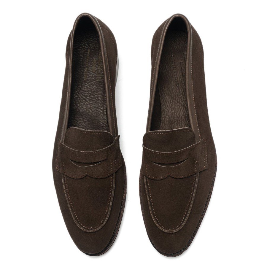 Meermin 214414 - Brown Alicante Suede - E | Women Loafers