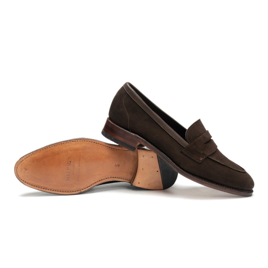 Meermin 214414 - Brown Alicante Suede - E | Women Loafers