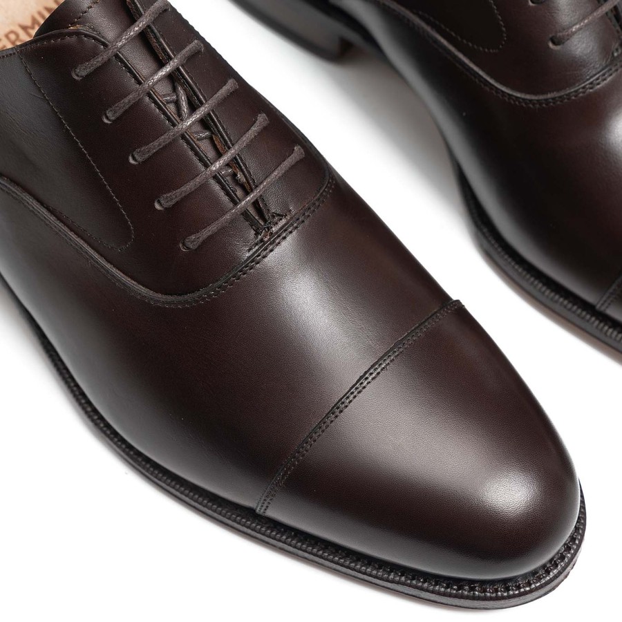 Meermin 101198 - Dark Brown Calf - E | Men Oxfords