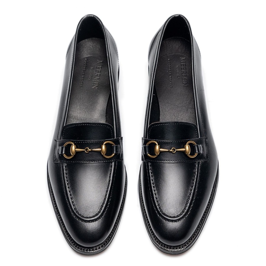 Meermin 214678 - Black Vitello - E | Women Loafers