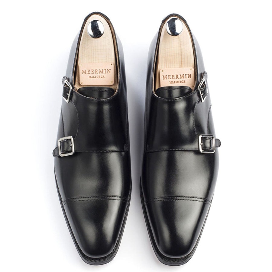 Meermin 101541 - Black Calf - E | Men Buckles