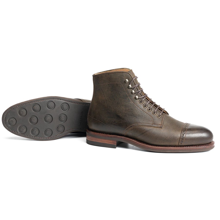 Meermin 101692 - Caper Green Waxy Kudu - E | Men Boots