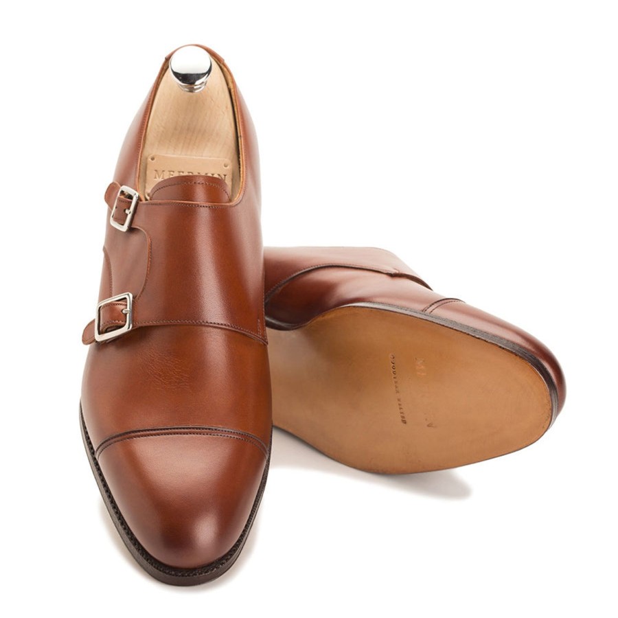 Meermin 101341 - Copper Antique Calf - E | Men Buckles