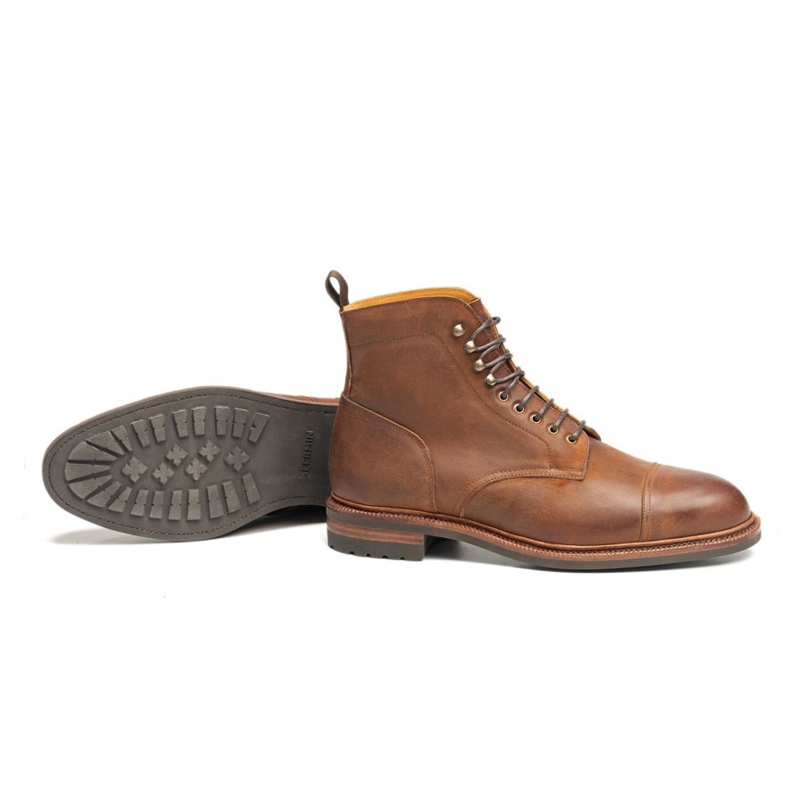 Meermin 116210 - Tobacco Waxy Shell Cordovan - E (Ultraflex System) | Men Shell Cordovan