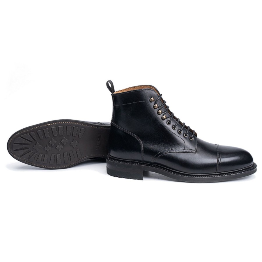 Meermin 516210 - Black Calf - E (Ultraflex System) | Men Boots