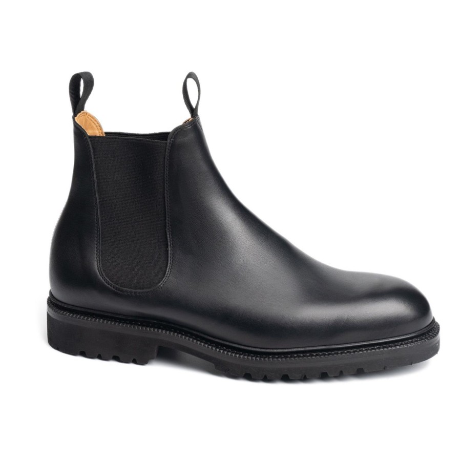 Meermin 516054 - Black Calf - E (Ultraflex System) | Men Boots