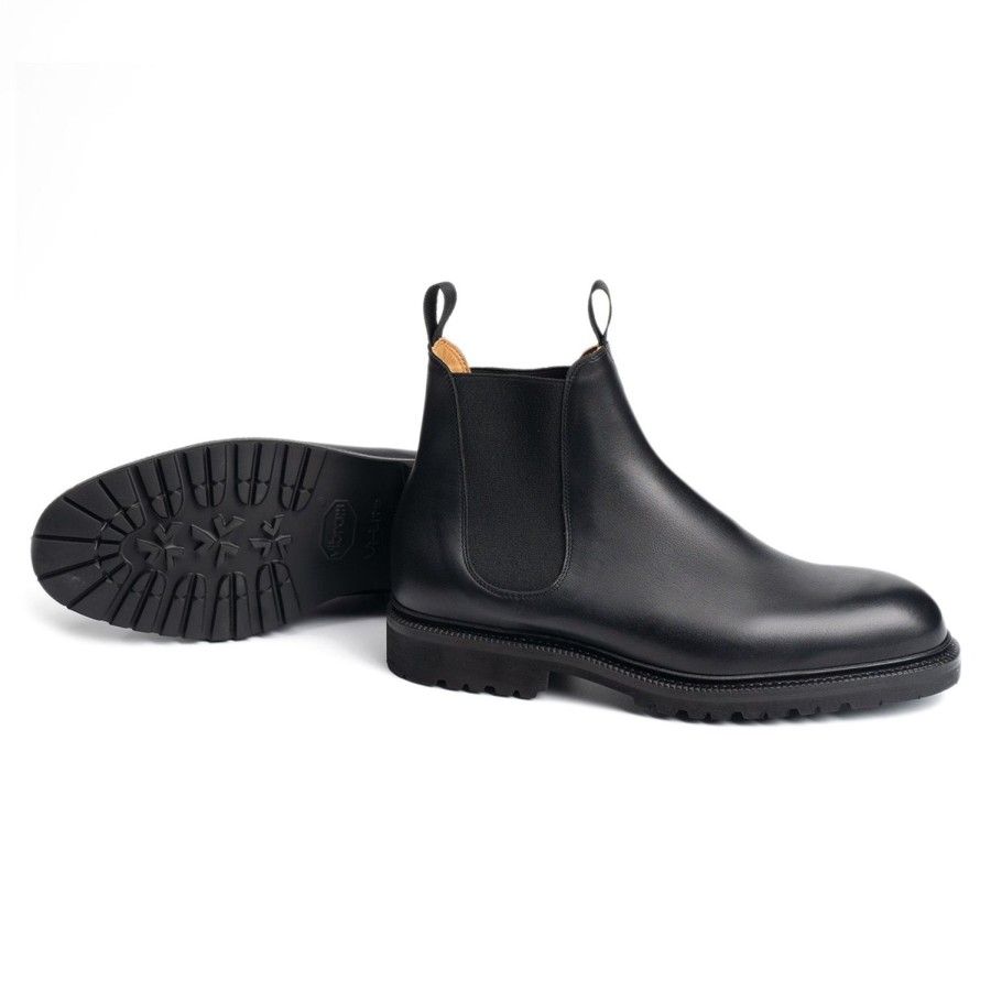 Meermin 516054 - Black Calf - E (Ultraflex System) | Men Boots