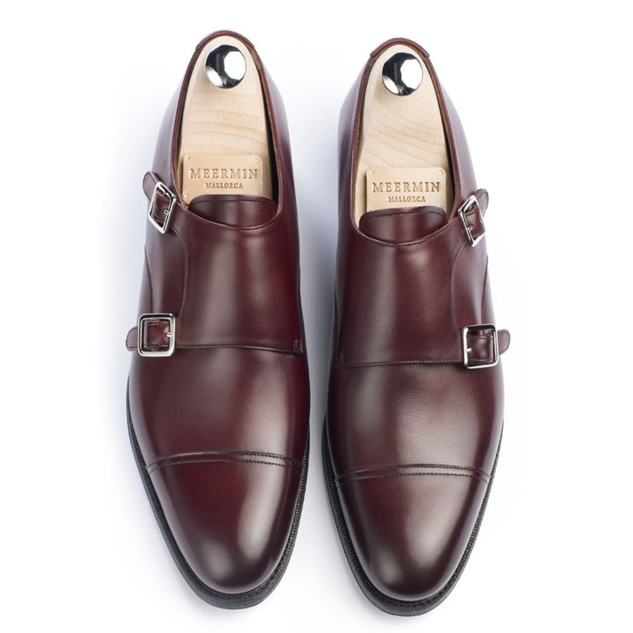 Meermin 101341 - Burgundy Calf - E | Men Buckles