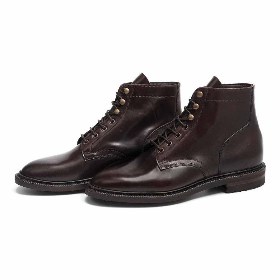 Meermin 514886 - Burgundy Heritage Shell Cordovan - E | Men Shell Cordovan