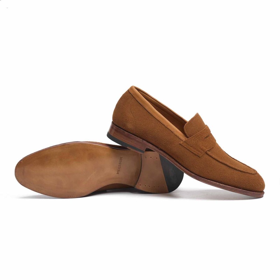 Meermin 114414 - Cognac Janusbutts - E | Men Loafers