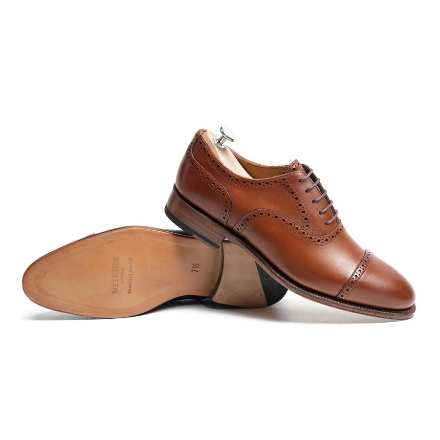 Meermin 101513 - Tan Antique Calf - E | Men Oxfords