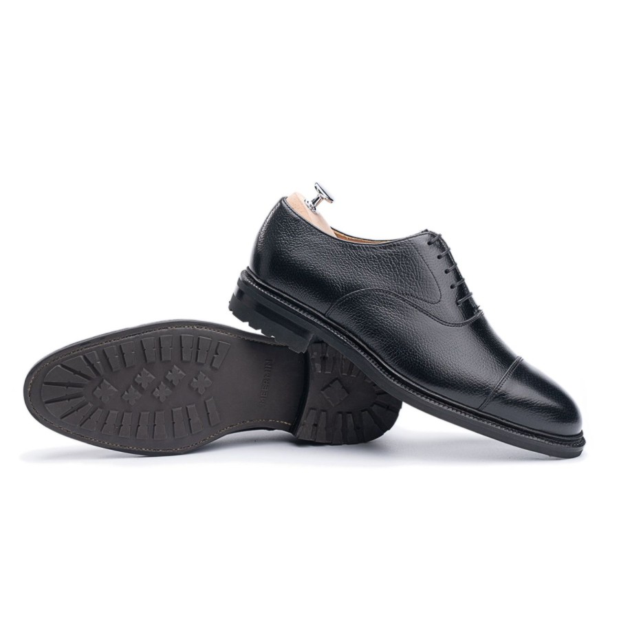 Meermin 116660 - Black Inca - E (Ultraflex System) | Men Oxfords