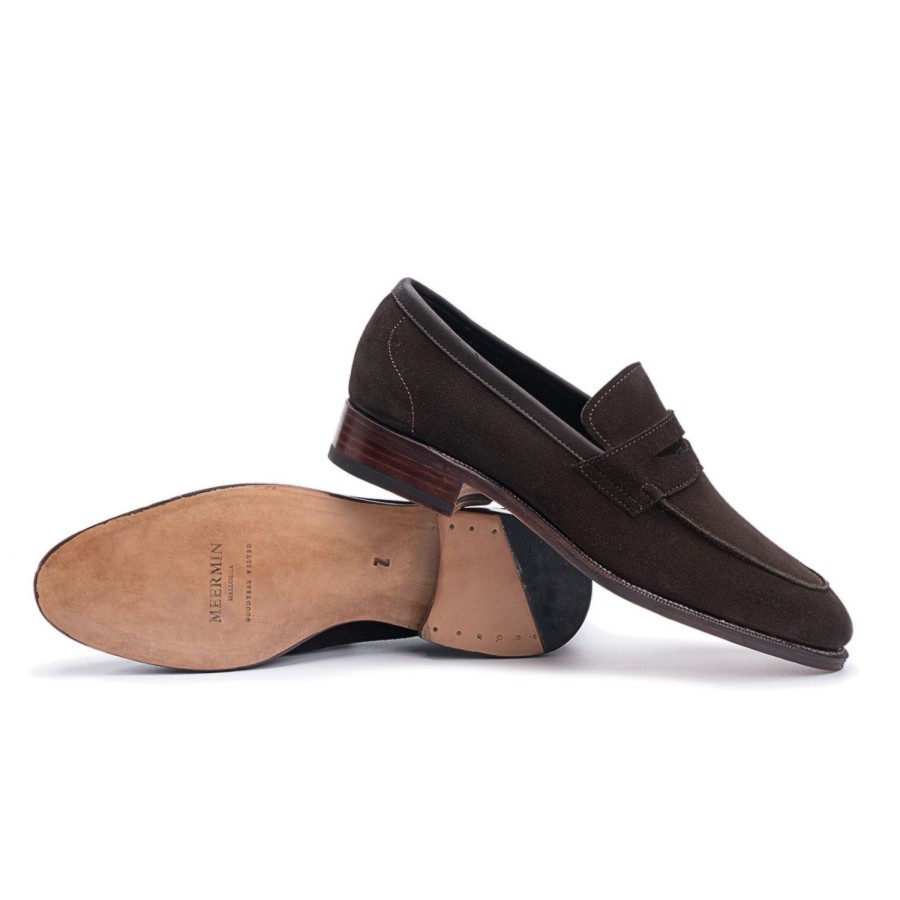 Meermin 114414 - Brown Alicante Suede - E | Men Loafers