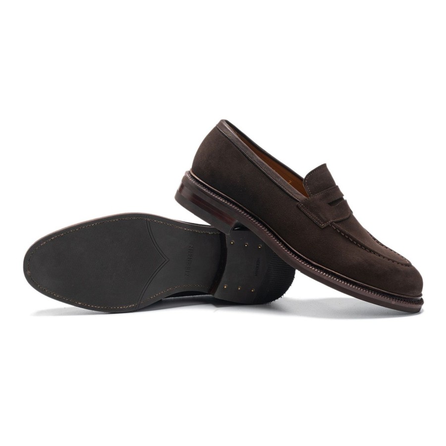 Meermin 116384 - Dark Brown Superbuck - E (Ultraflex System) | Men Loafers