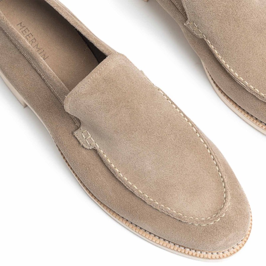 Meermin 514190 - Taupe Suede - E | Men Loafers